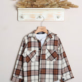 Camicia Scozzese Con T-Shirt