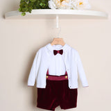 Zweifarbiges Kirschkleid 