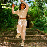 Geblümter Anzug mit Shorts