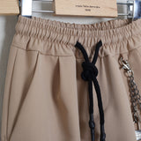 Leinenhose mit normaler Passform (Zubehör im Lieferumfang enthalten)