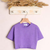 T-Shirt Cropped Girocollo