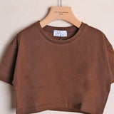 T-Shirt Cropped Girocollo