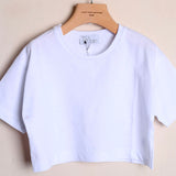 T-Shirt Cropped Girocollo