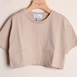 T-Shirt Cropped Girocollo