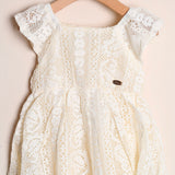Vestito Con Ricami Traforato