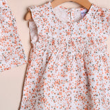 Zweifarbiges Kirschkleid 