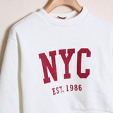 Felpa Girocollo Con Stampa