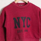 Felpa Girocollo Con Stampa