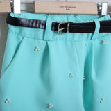 Pantalone Gamba Larga Con Applicazioni (Cintura Inclusa)