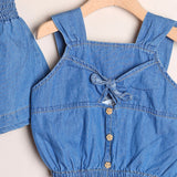 Coordinato Denim Con Short
