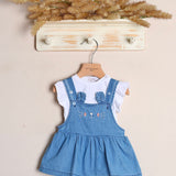 Salopette Denim Con T-Shirt
