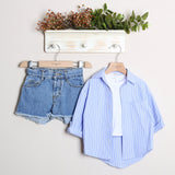 Geblümter Anzug mit Shorts