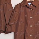 Geblümter Anzug mit Shorts