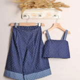Coordinato Denim Con Pantalone