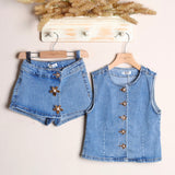 Completo Denim Con Short