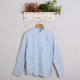 Camicia Collo Coreano Lino