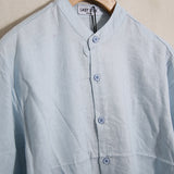 Camicia Collo Coreano Lino