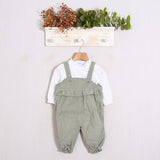 Salopette Costine Con T-Shirt Mezzocollo