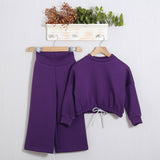 Completo Tuta Oversize Con Pantalone Gamba Larga