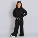 Completo Tuta Oversize Con Pantalone Gamba Larga