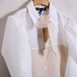 Camicia Fiocco Manica A Sbuffo