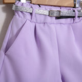 Kurzes Basic (Gürtel im Lieferumfang enthalten) 