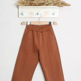 Pantalone Tuta Gamba Larga Felpato