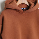 Felpa Basic Con Cappuccio Felpata