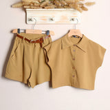 Completo In Lino Con Short