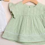 Zweifarbiges Kirschkleid 