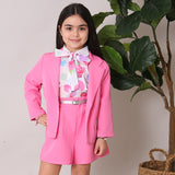 Gemustertes Hemd mit Puffärmeln