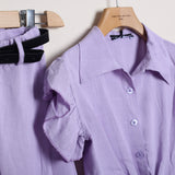 Geblümter Anzug mit Shorts