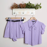 Geblümter Anzug mit Shorts