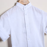 Camicia Lino Collo Coreano