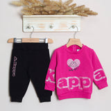 Zweifarbiges Kirschkleid 