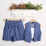 Geblümter Anzug mit Shorts