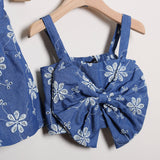 Geblümter Anzug mit Shorts