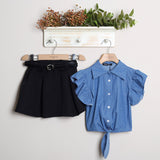 Geblümter Anzug mit Shorts