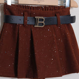 Short Plissè Brillantinato (Cintura Inclusa)