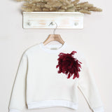 Felpa Girocollo Con Spilla "felpata"