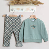 Zweifarbiges Kirschkleid 