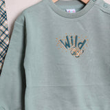 Zweifarbiges Kirschkleid 