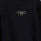 Shirt A Coste Con Spilla