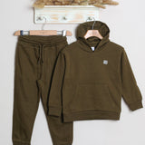 Completo Tuta Con Pantalone Caldo Cotone