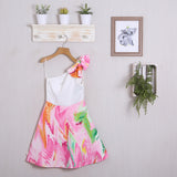 Vestito Fiocco Fantasia