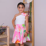 Vestito Fiocco Fantasia