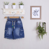 Kurze Denim-Cargo