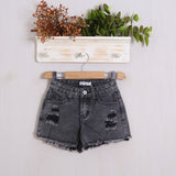 Short Denim Con Rotture