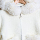 Felpa Teddy Con Zip