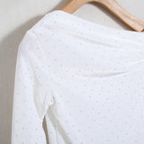 Shirt Monospalla Effetto Velluto